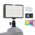 RGB LED Videoleuchte, Moman ML8RC Kamera Licht mit Powerbank 2500K-9000K CRI 96+ Videolicht, Camera Light Tragbar Fotolampe 187g Aufladen nach Typ C, Led-Videoleuchte-Kamera-Licht-Light