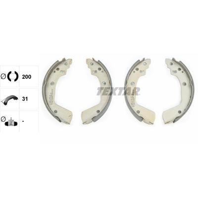 TEXTAR Bremsbackensatz hinten rechts links für SUZUKI 5320063J02 91078600 Image