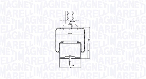MAGNETI MARELLI Federbalg, Luftfederung Universal für IVECO 99462844 030607020166 Image