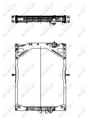 NRF Kühler, Motorkühlung 509701 Universal für VOLVO 8149681 21385166 1676636 Image