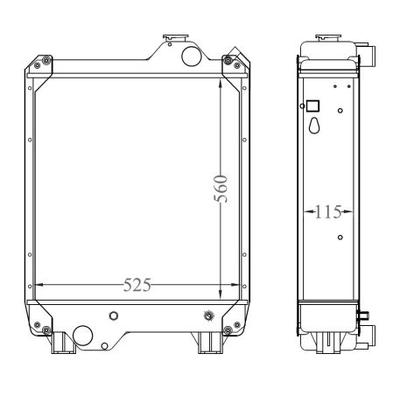NRF Kühler, Motorkühlung Universal 530002 Image