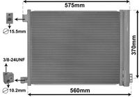VAN WEZEL Kondensator, Klimaanlage 13015701 für NISSAN Image