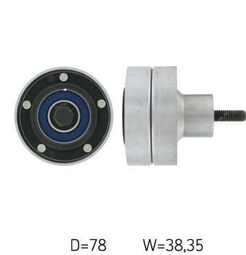 SKF Umlenk-/Führungsrolle, Keilrippenriemen Universal VKMCV 57003 Image