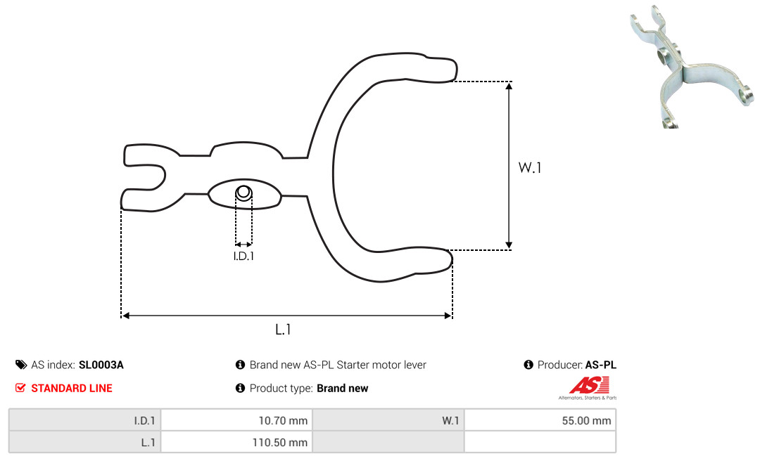 AS-PL Reparatursatz, Starter SL0003A Universal Image