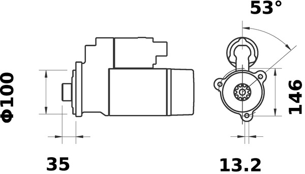 MAHLE Starter Universal 24V MS 286 Image