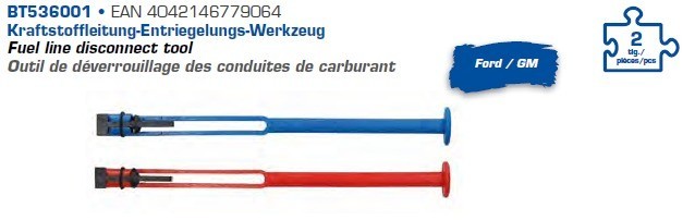 Brilliant Tools Kraftstoffleitung-Entriegelungs-Werkzeug BT536001 Entriegelungswerkzeug, Klimaanlagen-/Kraftstoffleitung Image