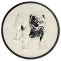 Nostalgie Türschild Bulldogge Hund Schild Eisen Dekoration Antik-Stil 24cm