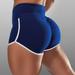 Women Basic Slip Bike Shorts Compression Workout Leggings Yoga Shorts Capris Yoga Shorts Blue M