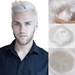 Swiss Full Lace Men\u2019s Toupee 1B Black Color Real Human Hair Mixed 20% Grey Synthetic Hair Replacement for Men Hairpiece