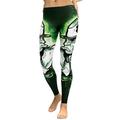 Women s Paddystripes Good Luck Green Pants Print Leggings Skinny Pants For Yoga Running Pilates Gym White M