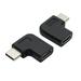 OOKWE Type C Male to Female Converter USB-C Adapter 90 Degree Right Angle USB 3.1 2Pc