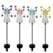 Angel Solar Garden Stake Light Decorated with Flower Wings & Energy Efficiency Outdoor Decorations for Patios Lawns Gardens Purple