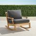 Cassara Rocking Lounge Chair with Cushions in Natural Finish - Colome Tile Indigo - Frontgate