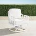Avery Swivel Lounge Chair with Cushions in White Finish - Rain Glacier - Frontgate