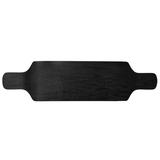 Drop Down Longboard Deck 9.4 x 38 Black Concave Maple - Symmetrical Shape