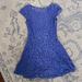 Free People Dresses | Free People Lilac Lavender Purple Blue Lace Mini Dress Sz 6 | Color: Blue/Purple | Size: 6