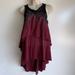 Free People Tops | Free People Tunic Top Oxblood Faux Leather Tunic Top, Lace Back ~Small | Color: Black/Red | Size: S