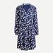 J. Crew Dresses | J. Crew | Tie-Neck Tiered Dress - Scattered Peony Print Nwt Large Tall | Color: Blue/Purple | Size: L