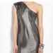 Michael Kors Dresses | Michael Kors One Shoulder Mini Sequins Dress In Size Small | Color: Gray/Silver | Size: S