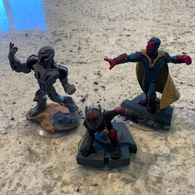 Disney Toys | Disney Infinity Marvel 3.0 Characters. Ultron, Antman, Vision. Good Condition | Color: Gray/Red | Size: Osb