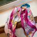 Anthropologie Accessories | Anthropologie Pink Satin Ponytail Hair Scarf | Color: Blue/Pink | Size: Os