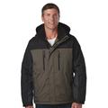 Free Country Men's Trifecta Mid-Weight Jacket (Size XXXXXL) Dark Olive/Jet Black/Deep Charcoal, Polyester