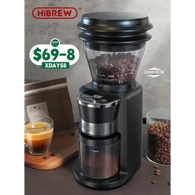 Moulin à café électrique automatique Hiinvasif W broyeur à bavures avec 34 vitesses pour expresso
