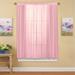 Decorative Sheer Fabric Rod Pocket Top Window Curtain Panel