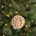 Northlight Seasonal 3.5" Glittered Slices Christmas Ornament Glass in Orange | 3.5 H x 3 W x 1.5 D in | Wayfair NORTHLIGHT TR94441