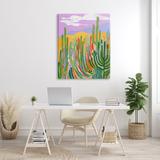 Stupell Industries Modern Desert Scenery Cactus Plants by Laura Marr - Wrapped Canvas Painting Canvas in White | 48 H x 36 W x 1.5 D in | Wayfair