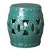 Longshore Tides Trautman ETERNITY STL/TBL, MARINE BLUE 16X19"H Ceramic in Green/Gray/Blue | 19 H x 16 W x 16 D in | Wayfair