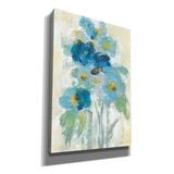 Red Barrel Studio® 'Loose Bouquet II' By Silvia Vassileva, Canvas Wall Art, 40"X60" Canvas in Blue | 60 H x 40 W x 1.5 D in | Wayfair
