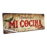 Rosalind Wheeler Framed, Outdoor Mi Cocina Sign, Wall Art For Café Decor, Bar Decor, Pub Decor, Break Room, Kitchen | 32.5 W x 0.75 D in | Wayfair