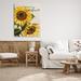 Rosalind Wheeler You Are My Sunshine Sunflower Blooms by Conrad Knutsen - Wrapped Canvas Painting Canvas in White | 48 H x 36 W x 1.5 D in | Wayfair