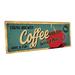 Red Barrel Studio® Fresh Brewed Coffee Served Here - Unframed Textual Art on Metal Metal | 11.5 H x 31 W x 0.04 D in | Wayfair