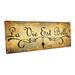 Red Barrel Studio® La Vie Est Belle - Unframed Textual Art on Metal Metal | 11.5 H x 31 W x 0.04 D in | Wayfair 3830EEB1C20644D19A9457391FF93D37