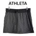 Athleta Skirts | Athleta Tennis Golf Skirt- Shorts Heather Grey & Black Two Pockets Size Medium | Color: Black/Gray | Size: M