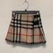 Burberry Bottoms | Burberry Plaid Skirt! | Color: Cream/Red | Size: 4tg