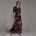 Anthropologie Dresses | Anthropologie Hutch Velvet Wrap Maxi Dress | Color: Black/Purple | Size: Xs