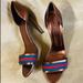 Gucci Shoes | Gucci Shoes Heels Fashion Designer Bronze Peep Open Toe Pumps 39.5 Size Us 9.5 | Color: Brown/Red | Size: 9.5