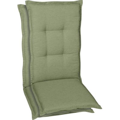 Hochlehnerauflage GO-DE, grün (hellgrün), B:50cm T:120cm, Polyester, Polsterauflagen, in verschiedenen Ausführungen Image
