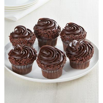1-800-Flowers Food Delivery Jumbo Chocolate Cupcakes 6 Count | Same Day Delivery Available | Happiness Delivered To Their Door