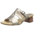 Clarks Damen Desirae Palm Sandale mit Absatz, Bronze Metallic, 37 EU