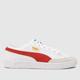 PUMA mallorca trainers in white & red