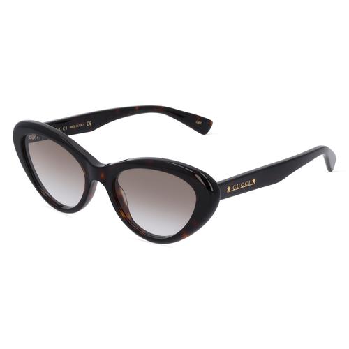 Gucci GG1170S Damen-Sonnenbrille Vollrand Butterfly Kunststoff-Gestell, braun