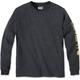 Carhartt Logo Longsleeve ( Longsleeve ), noir-gris, taille 2XL