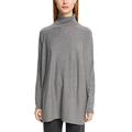 ESPRIT Collection Damen 122eo1i302 Pullover, Medium Grey, L EU