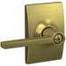 Schlage Latitude Privacy Door Lever Set with Decorative Century Trim