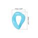 Acrylic Link Rings 35mm Quick Linking C-Clips Hooks for DIY Blue 16Pcs - 23mm