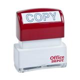 Office Depot Pre-Inked Message Stamp Copy Blue 035564